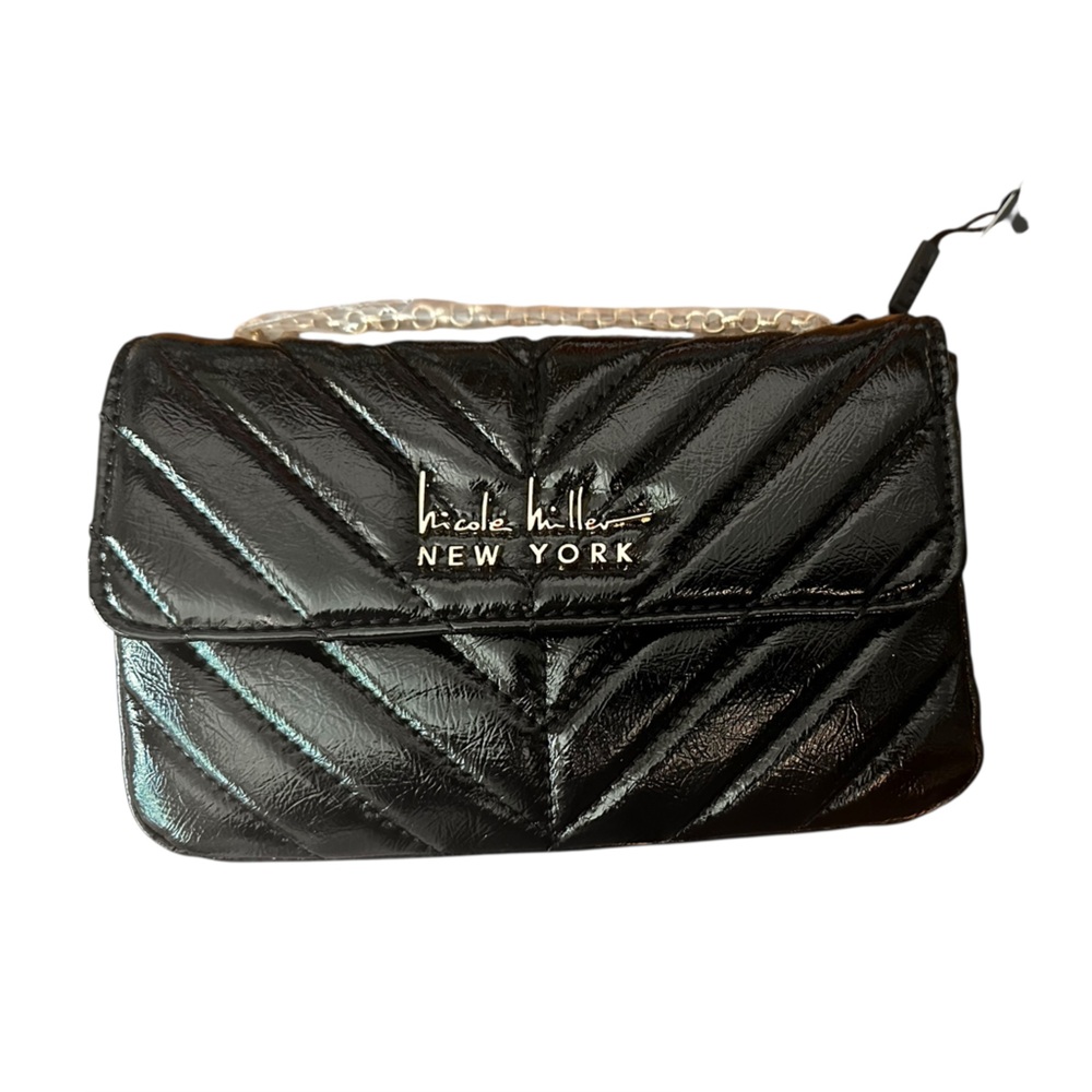 NWT Nicole Miller Black Crossbody - Picture 2 of 6